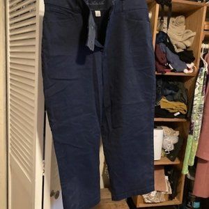 Gloria Vanderbilt navy crop pants